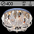 Люстра 5673/400 CR хром 4х40Вт E14 LED WT ПДУ d400 SDA19
