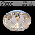Люстра 5953/500 CR хром 5х40Вт E14 LED RGB ПДУ d500 SDA19