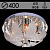 Люстра 5967/400 хром 4х40Вт E14 LED RGB ПДУ d400 SDA19