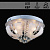 Люстра 76521/400 хром 4х60Вт E27 LED RBP ПДУ d400 MP3