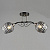 Люстра N4850/2 COF+FGD кофе+золото 2х40Вт E27 d550 h250 QH22
