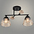 Люстра XA1527/2 BK+WOOD черный+дерево 2х60Вт E27 d440 h250 HN23