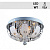 Люстра Y0405/400 хром 4х60Вт E14 LED-WT ПДУ d400 HN19