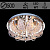 Люстра 5830/500 CR хром 5х60Вт E14 ПДУ LED WT d500 MP3 SDA19