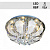 Люстра 79001/400 хром 4х60Вт E27 LED-RBP ПДУ d400 HN19