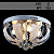 Люстра 76524/400 хром 4х60Вт E27 LED-WT ПДУ d400 HN19