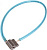 Замок велосипедный СТАНДАРТ BC2-6-01C 600мм с тросом СИНИЙ ключ (72шт)
