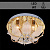 Люстра 5815/400 золото 4х40Вт Е14 LED-WT ПДУ d400 SDA18