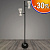 Торшер GL-01(BK) BK черный/белый плафон LED h157 BTH22