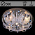 Люстра 55545/500 CR хром 5х40Вт E14 LED-WT ПДУ d500 SDA20
