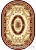 Ковер MILAN W450 (1х2м) овал коричн.3 (MERINOS/Россия)