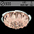 Люстра 55654/500 CR хром 5х40Вт+13Вт E14 LED-RBP+WT ПДУ d500 h250