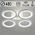 Люстра LI08888/4 PR WT белый 85Вт LED 3000-6500K d480 ИК ПДУ+диммер HN22 (светодиодная)