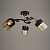 Люстра N3846/3 FGD+BK золото+черный 3x60Вт E27 d580 h240,