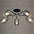 Люстра N3596/5 BK+CR черный+хром 5х60Вт E27 d680 h285