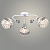Люстра N6422/3 WT+CR белый+хром 3x60Вт E27 d570 h235 crst QH24