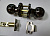 Защелка дверная S-Locked 6072-01 ET BH черный кл./фикс. (ШАР) (30шт) (К+)