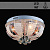 Люстра 76523/400 хром 4х60Вт E27 LED-WT ПДУ d400 HN18