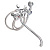 Смеситель д/я ванны Quartz 9861 (HB03) дл. излив резин. кран-буксы 3/8" хром (566-110)