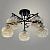 Люстра 11277В-2/5 черный/хром (Плафон 8425) НПБ 01-5х60-148 Е27 5x60Вт Е27 d495 h256 1005405326