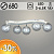 Люстра S2280/5 WT белый 5х5Вт G9+1х22Вт LED 3000-6500K ПДУ диммер d680 h210 QH23