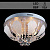 Люстра 76512/400 хром 4х60Вт E27 LED RBP ПДУ d400