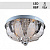 Люстра Y0407/400 хром 4х60Вт E14 LED-RBP ПДУ d400