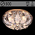 Люстра 55576/500 CR хром 5х40Вт E14 LED-WT ПДУ d500 h250 SDA22